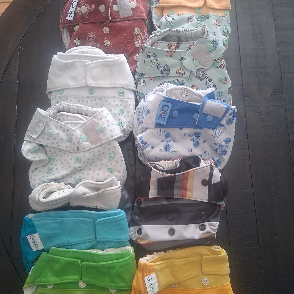 12 GROVIA cloth diaper bundle